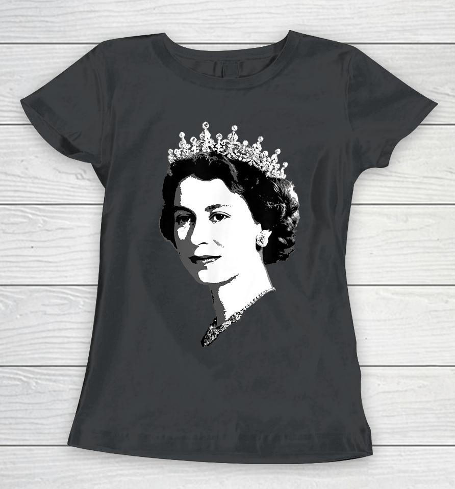 Queen Elizabeth Ii England Meme T-Shirt British Crown Britain Women T-Shirt