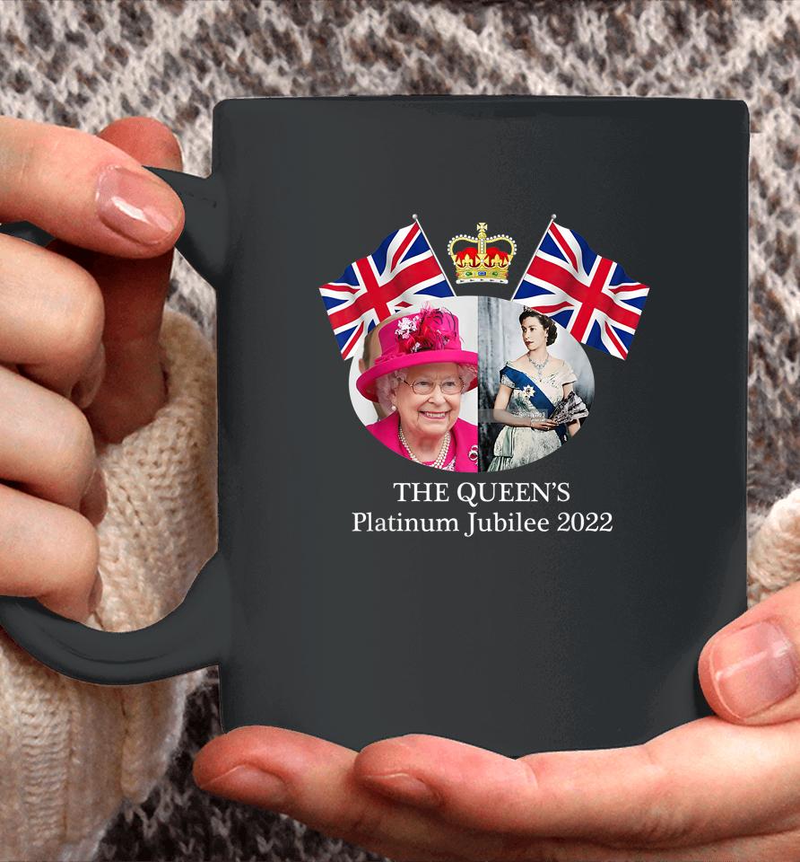 Queen Elizabeth Ii Platinum Jubilee 2022 Celibration Emblem Coffee Mug