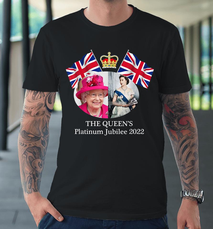 Queen Elizabeth Ii Platinum Jubilee 2022 Celibration Emblem Premium T-Shirt