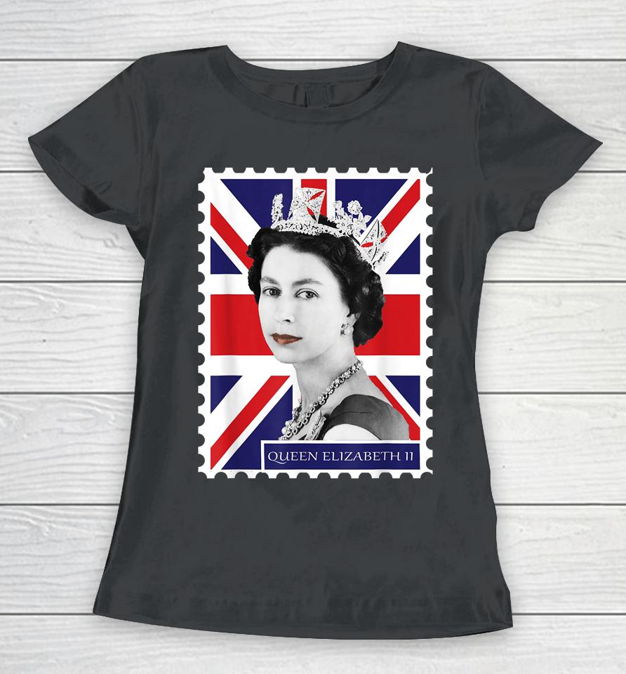 Queen Elizabeth Ii Union Jack Women T-Shirt
