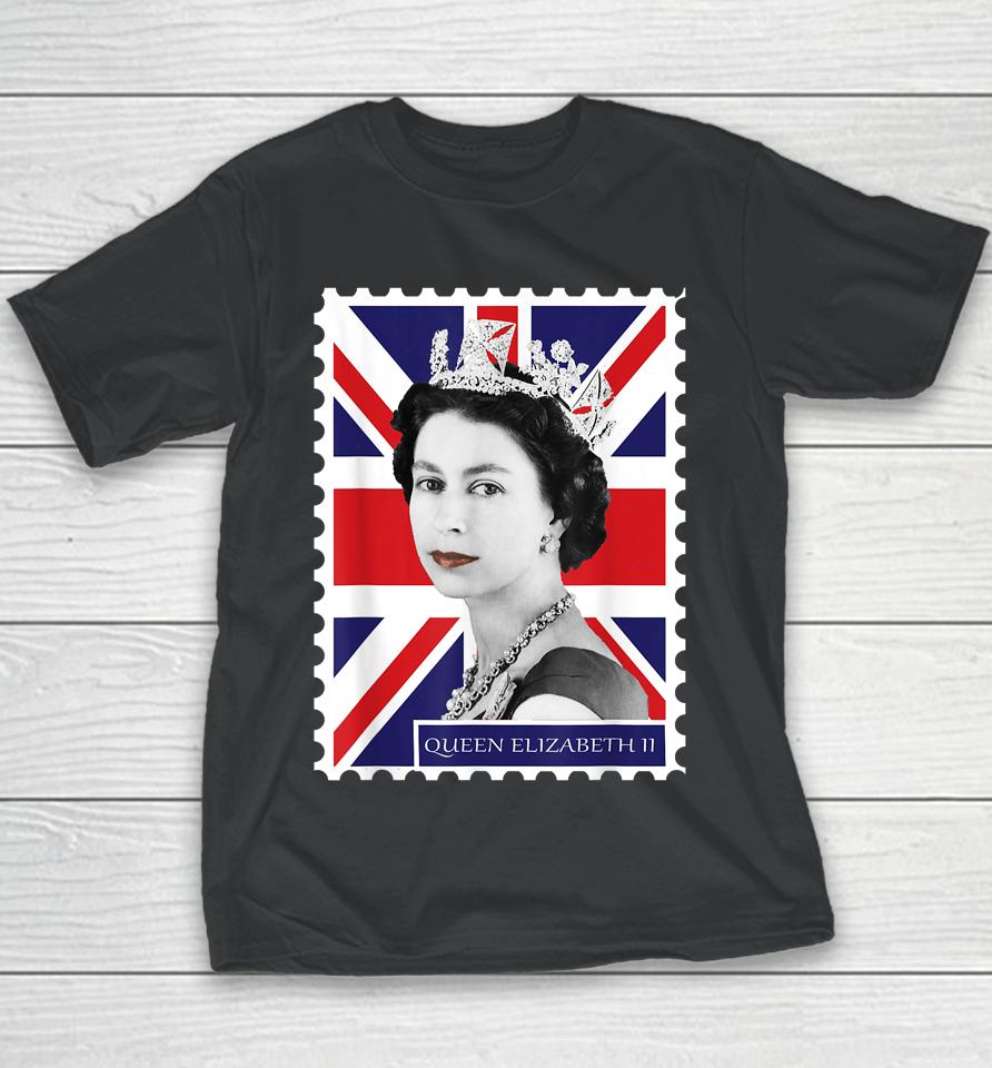 Queen Elizabeth Ii Union Jack Youth T-Shirt