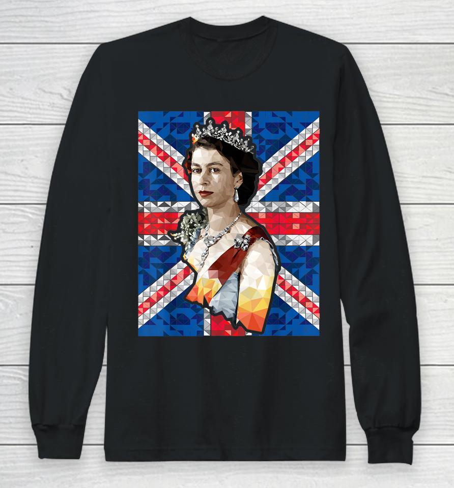 Queen Elizabeth's Ii British Crown Majesty Queen Elizabeth's Long Sleeve T-Shirt