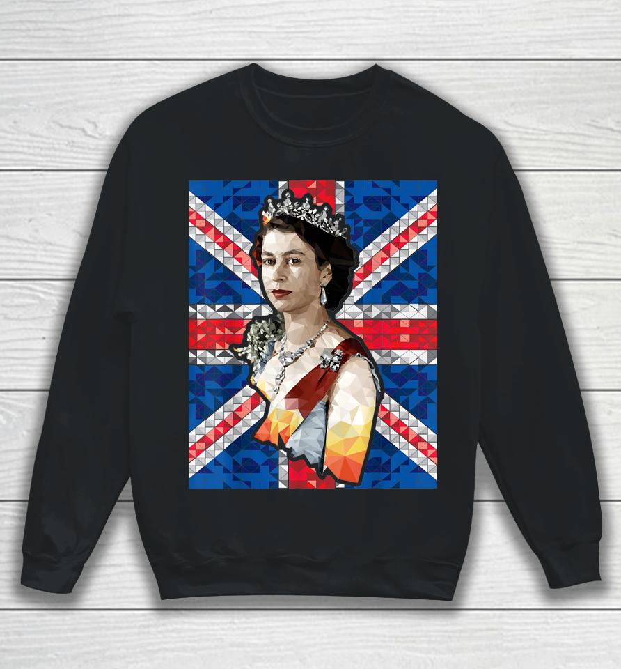 Queen Elizabeth's Ii British Crown Majesty Queen Elizabeth's Sweatshirt