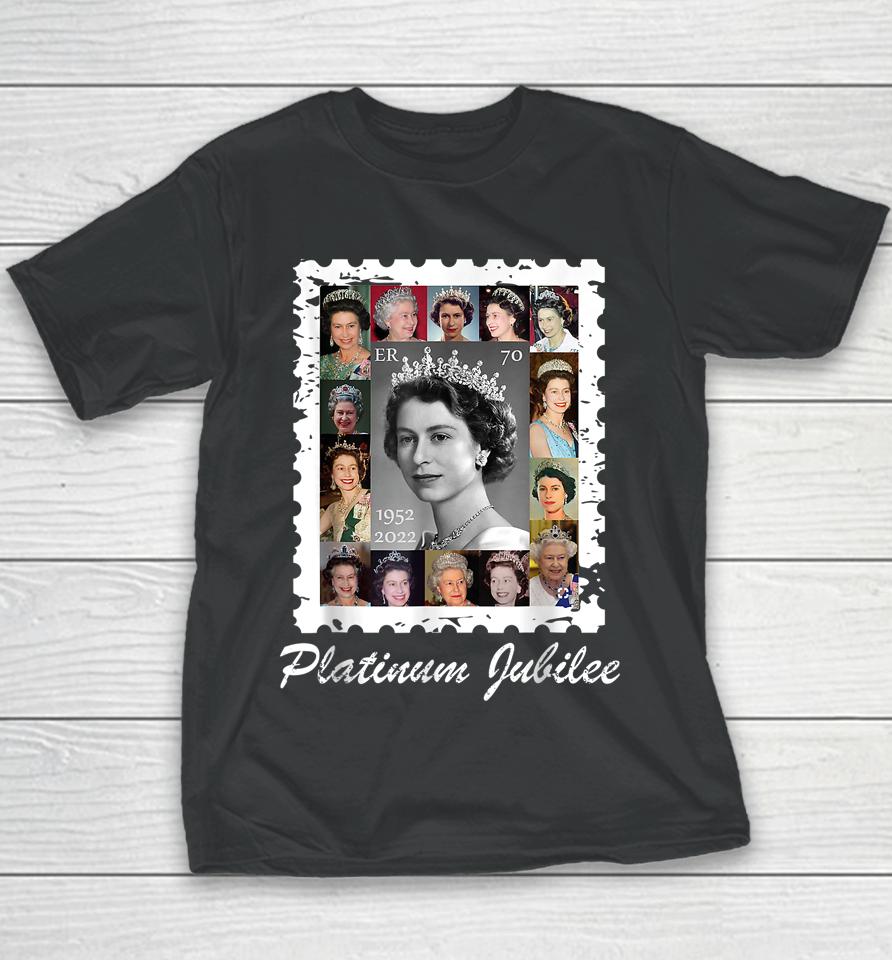 Queen Elizabeths Platinum Jubilee 70 Years Celebration 2022 Youth T-Shirt