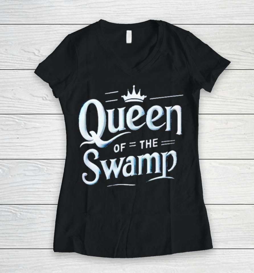 Queen Of Th Swamp Women V-Neck T-Shirt