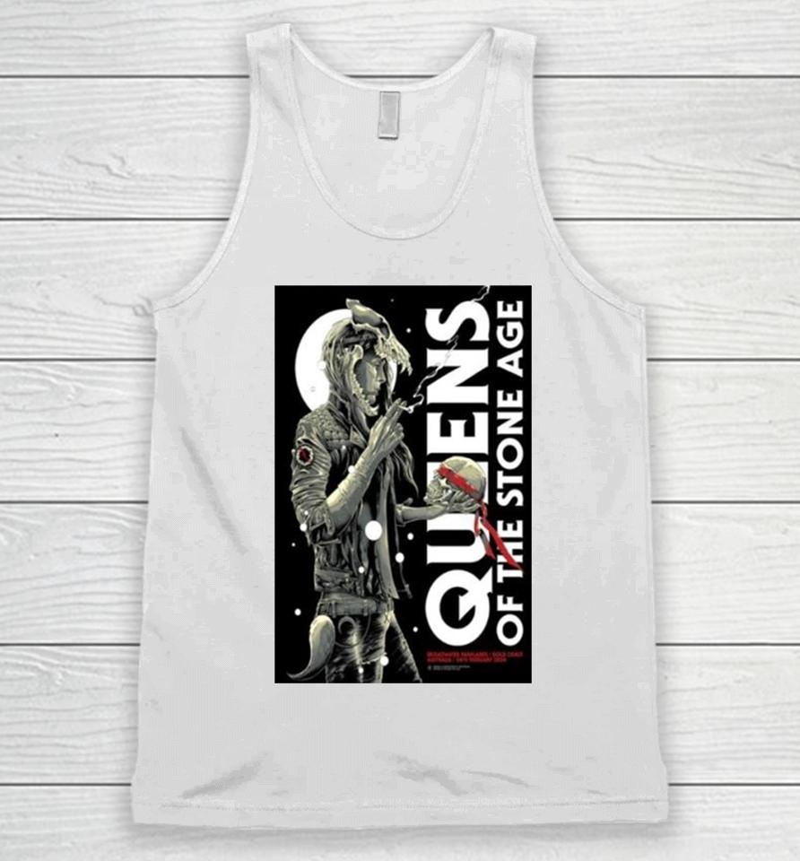 Queen Of The Stone Age Broadwater Parklands Gold Coast Qld Australia February 24 2024 Event Poster Unisex Tank Top