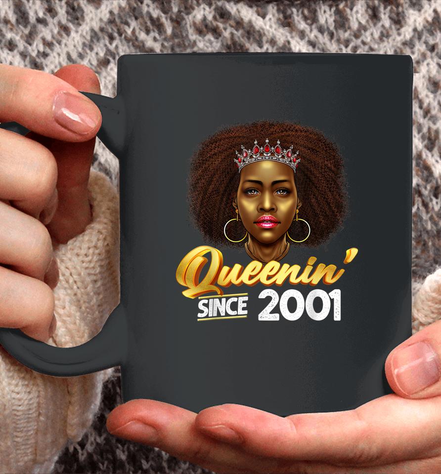 Queenin' Since 2001 21St Birthday African American Gifts Coffee Mug