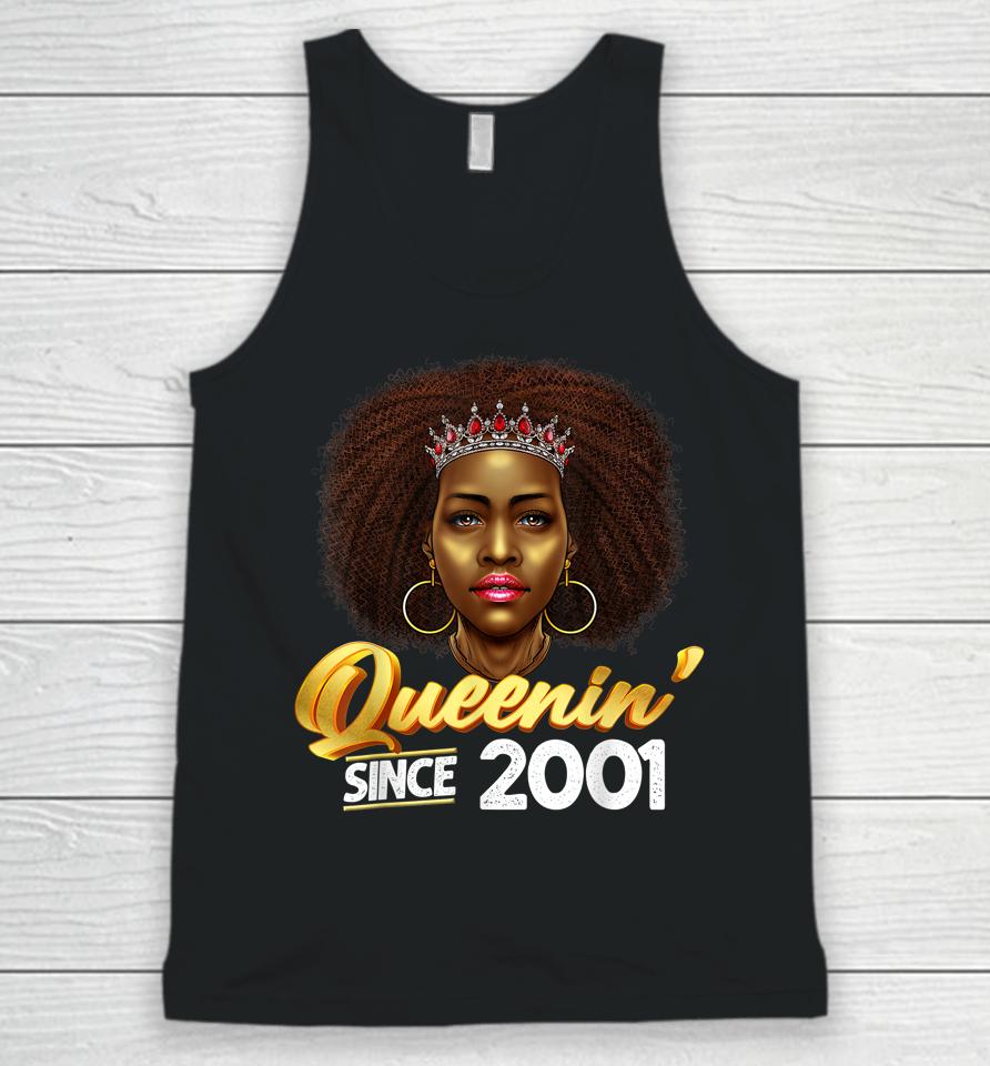Queenin' Since 2001 21St Birthday African American Gifts Unisex Tank Top