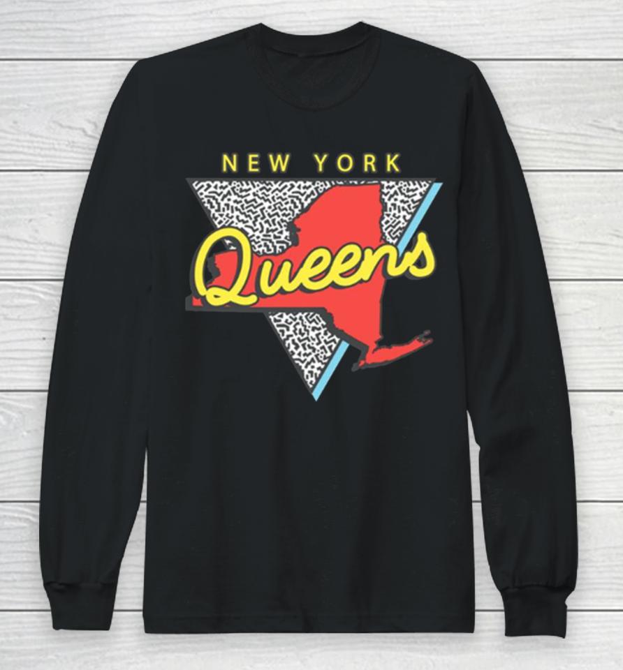 Queens New York Souvenirs Ny Vintage Long Sleeve T-Shirt
