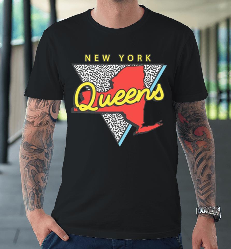 Queens New York Souvenirs Ny Vintage Premium T-Shirt