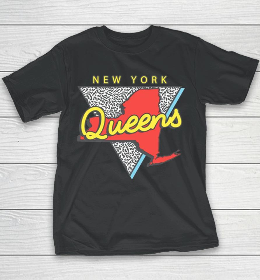 Queens New York Souvenirs Ny Vintage Youth T-Shirt
