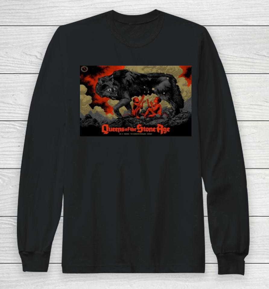 Queens Of The Stone Age Event Poster February 21, 2024 Tour Australia Sydney Landscape Long Sleeve T-Shirt