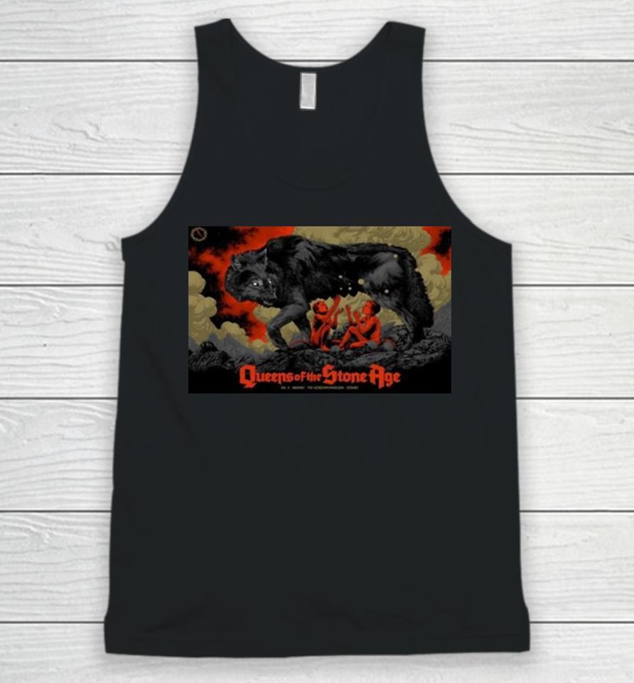 Queens Of The Stone Age Event Poster February 21, 2024 Tour Australia Sydney Landscape Unisex Tank Top
