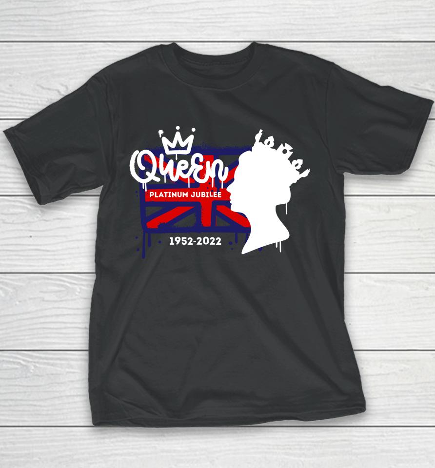 Queen's Platinum Jubilee 2022 70 British Monarch Queen Youth T-Shirt
