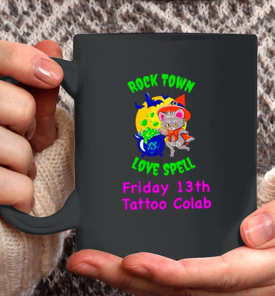 Raccoon Rock Town Love Spell Friday 13Th Tattoo Collab Coffee Mug