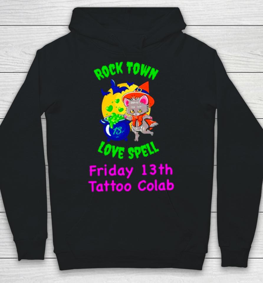 Raccoon Rock Town Love Spell Friday 13Th Tattoo Collab Hoodie