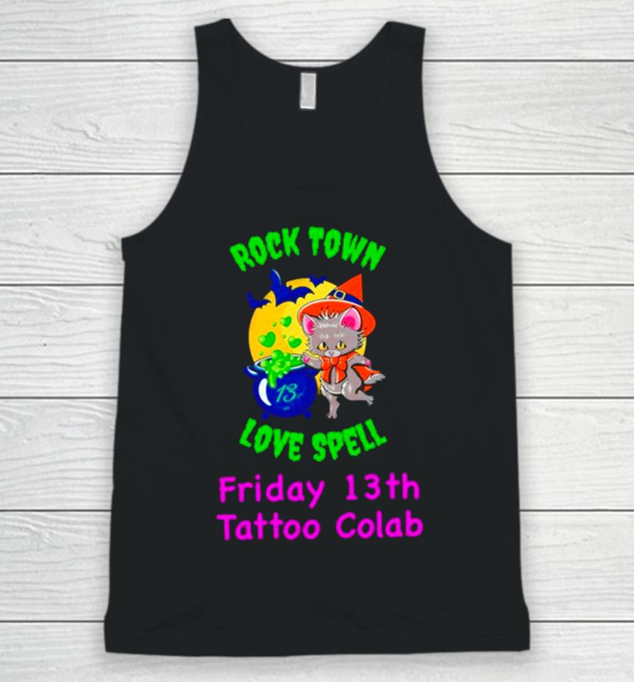 Raccoon Rock Town Love Spell Friday 13Th Tattoo Collab Unisex Tank Top