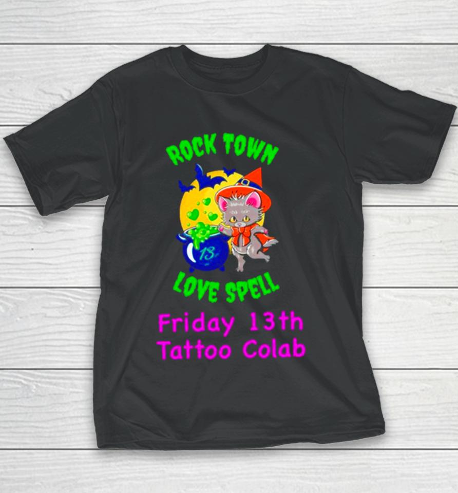 Raccoon Rock Town Love Spell Friday 13Th Tattoo Collab Youth T-Shirt