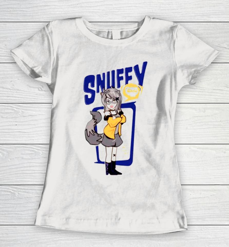 Raccoon Snuffy Retro Women T-Shirt