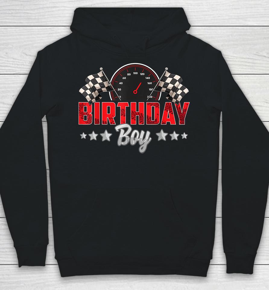 Race Car Birthday Party Racing Family Birthday Boy Pit Crew Hoodie