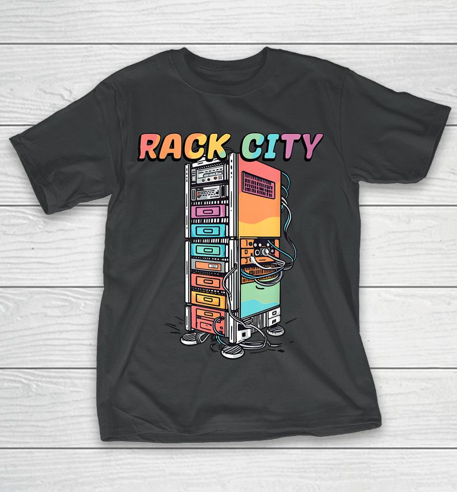 Rack City Network Server Rack - Network Engineer Homelab T-Shirt