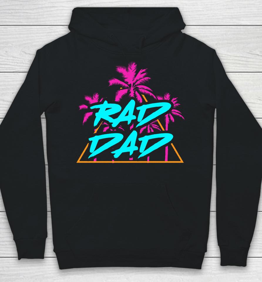 Rad Dad Vintage 80S Design T Shirt Best Dad Daddy Papa Hoodie