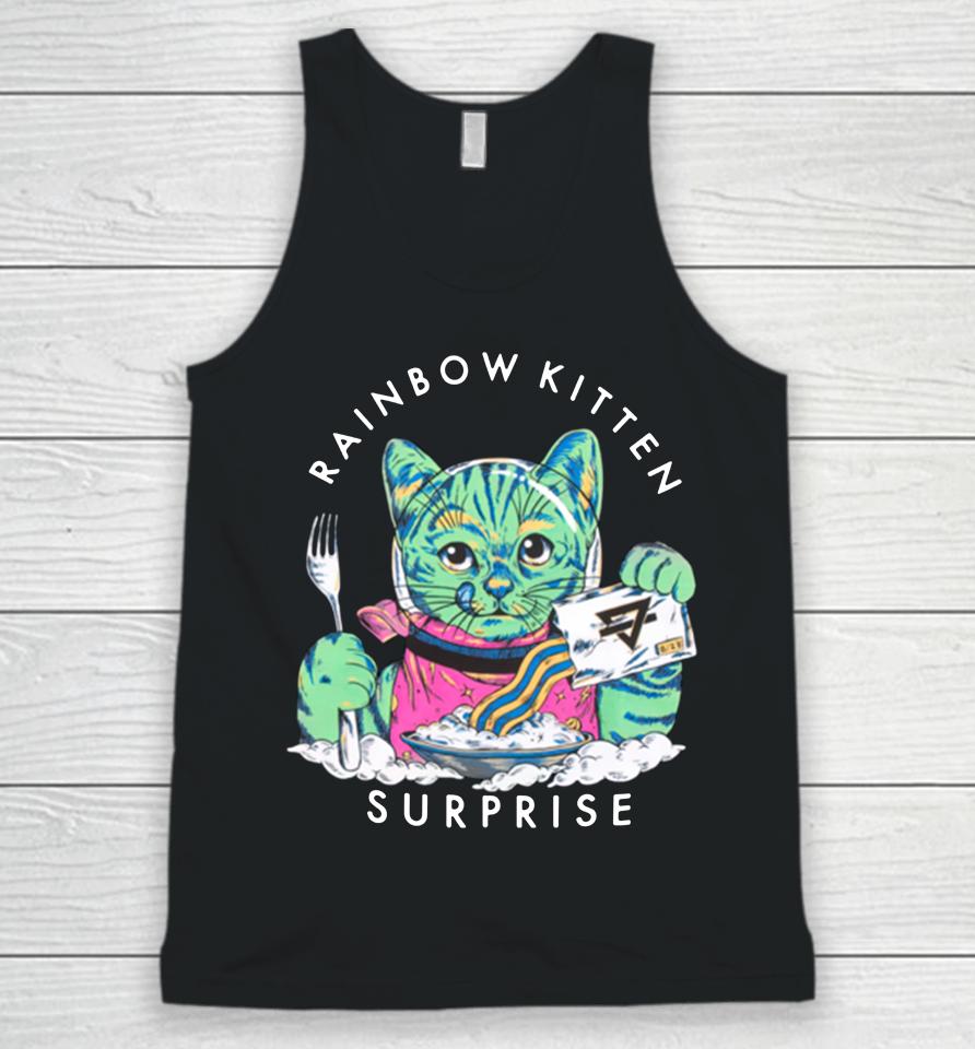 Rainbow Kitten Surprise Merch Space Kitty Breakfast Unisex Tank Top