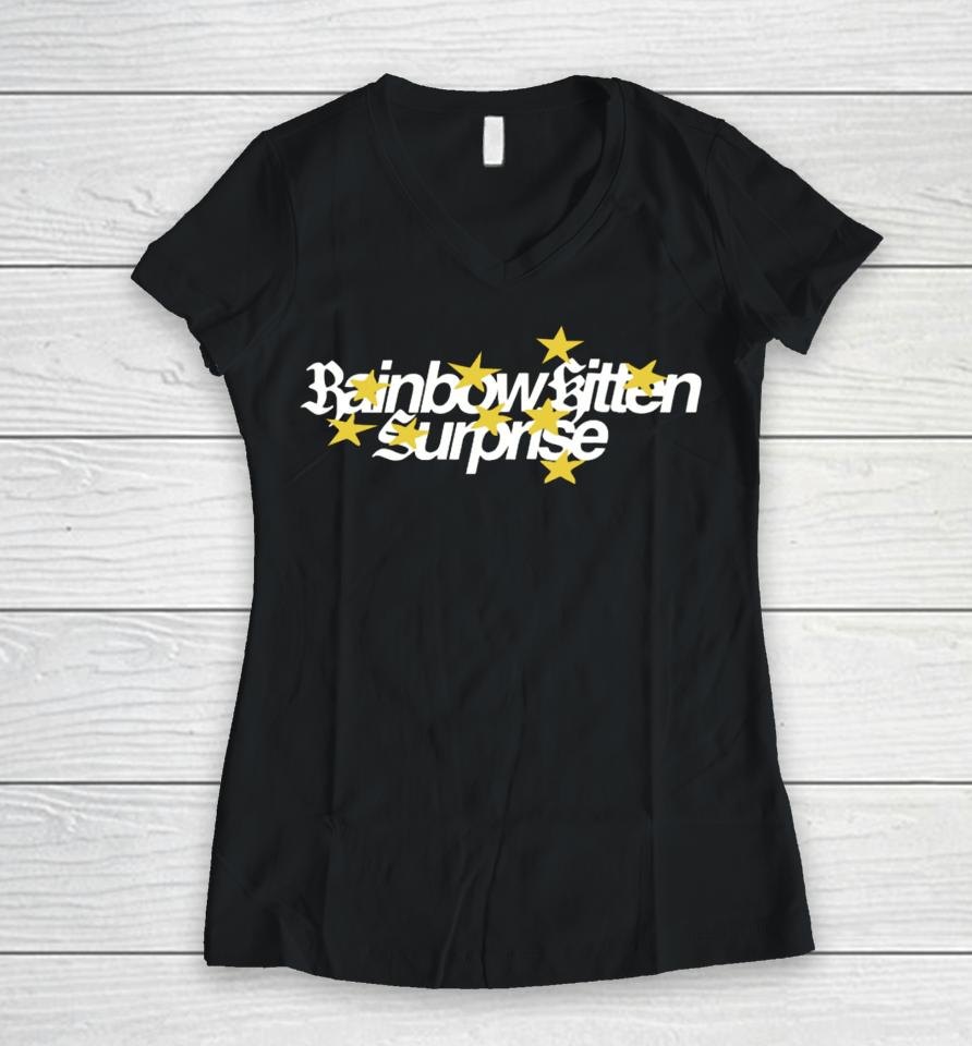Rainbow Kitten Surprise Merch Superstar Women V-Neck T-Shirt