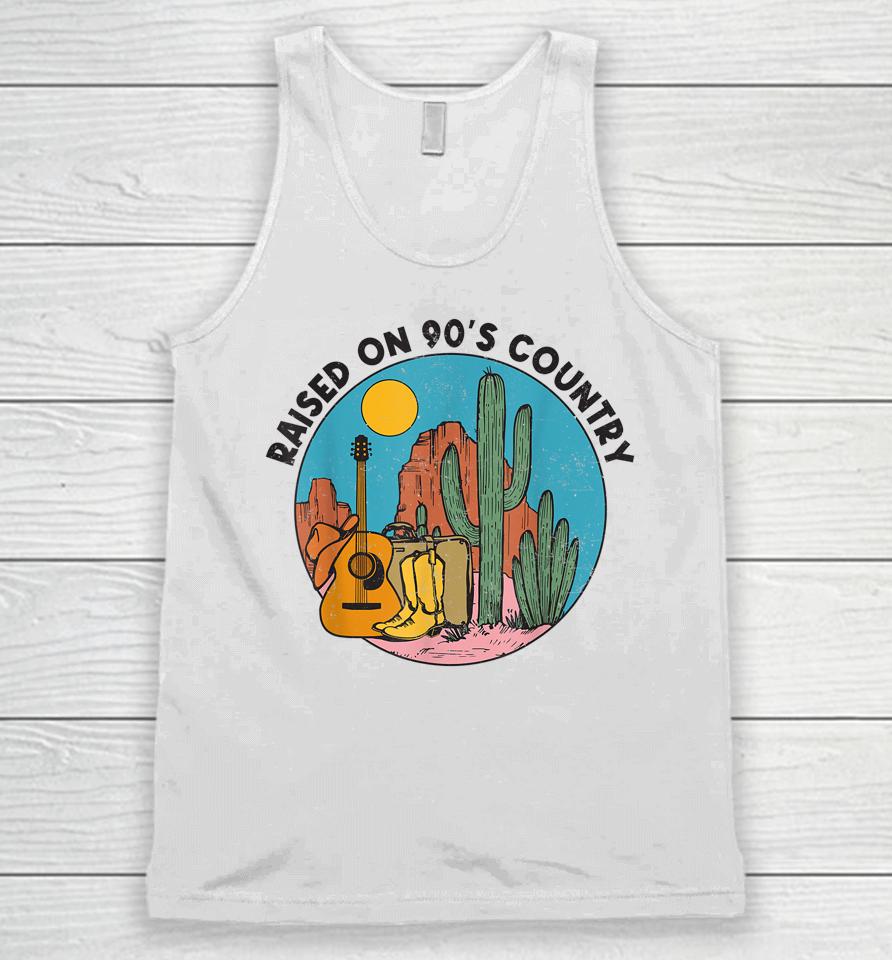 Raised On 90'S Country Music Vintage Southern Western Unisex Tank Top