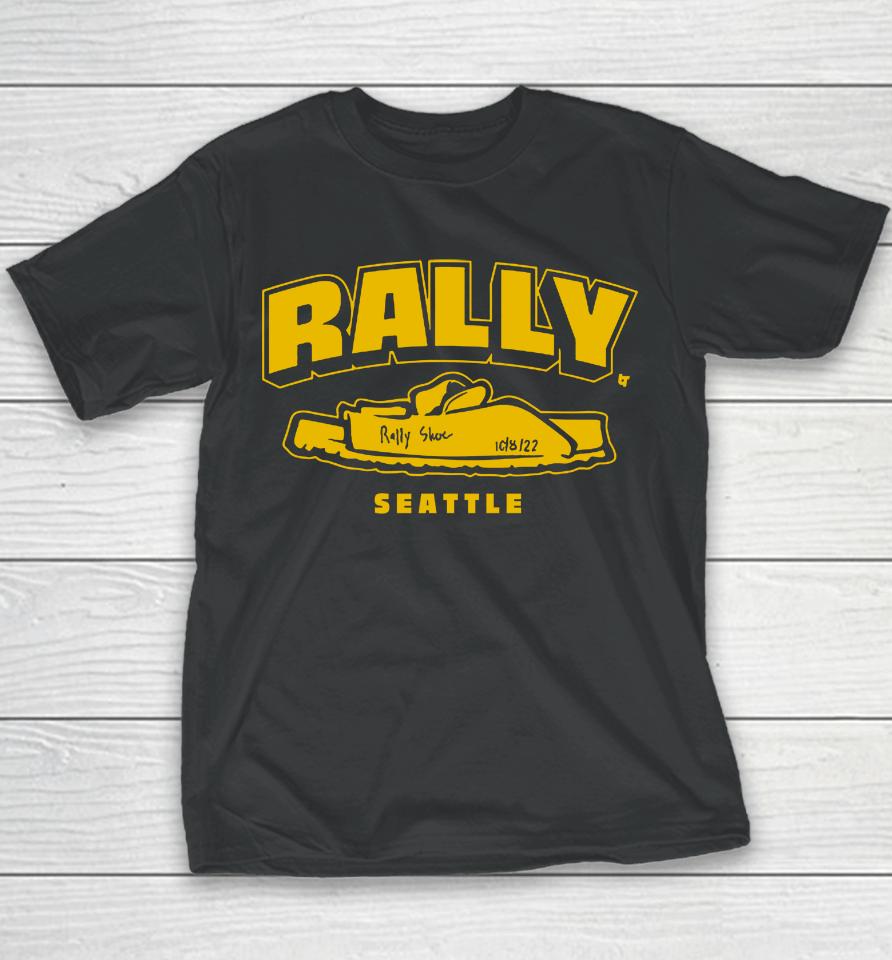 Rally Shoe Seattle Baseball Breakingt Youth T-Shirt