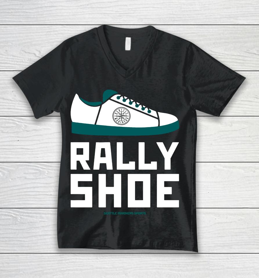 Rally Shoe Seattle Mariners Unisex V-Neck T-Shirt