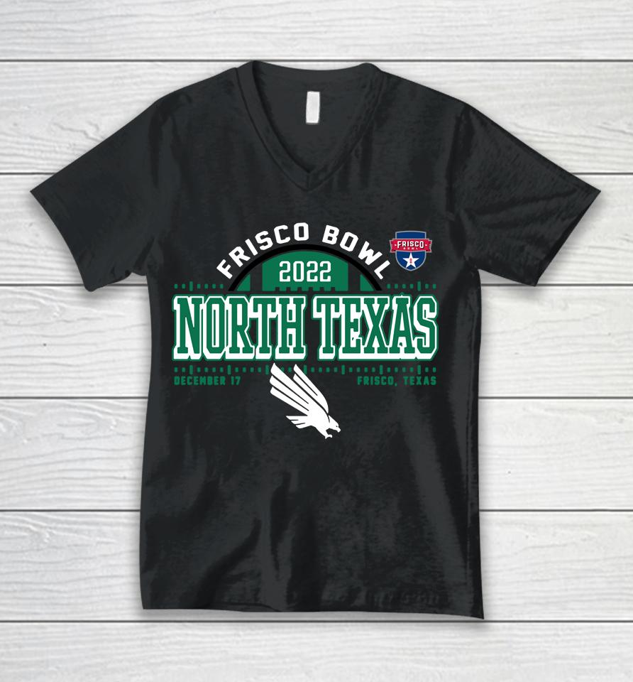 Rallyhouse North Texas Mean Frisco Bowl Bound Unisex V-Neck T-Shirt