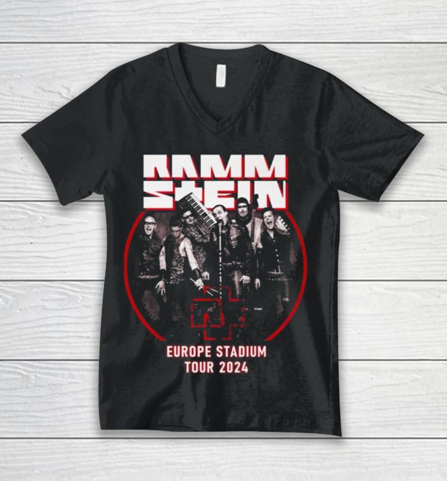 Rammstein Europe Stadium Tour 2024 Vintage Unisex V-Neck T-Shirt