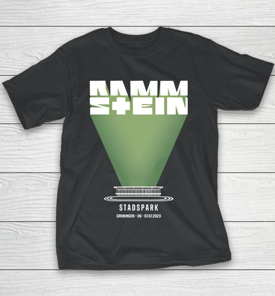 Rammstein Stadspark Europe Stadium Tour 2023 Groningen Youth T-Shirt