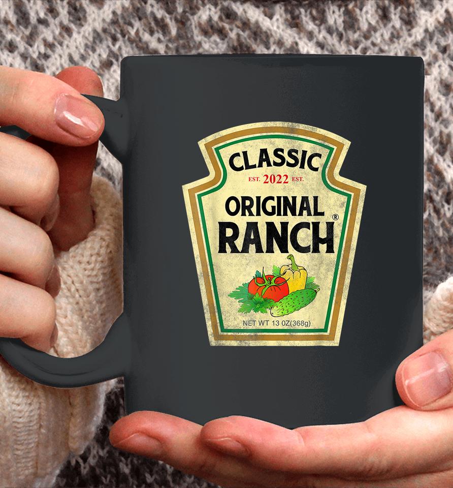 Ranch Sauce Green Salad Dressing Halloween Costume Matching Coffee Mug