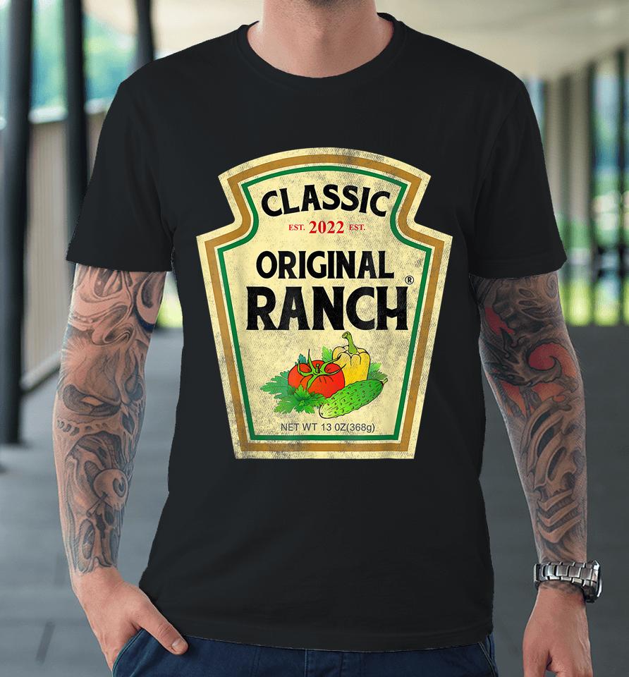Ranch Sauce Green Salad Dressing Halloween Costume Matching Premium T-Shirt