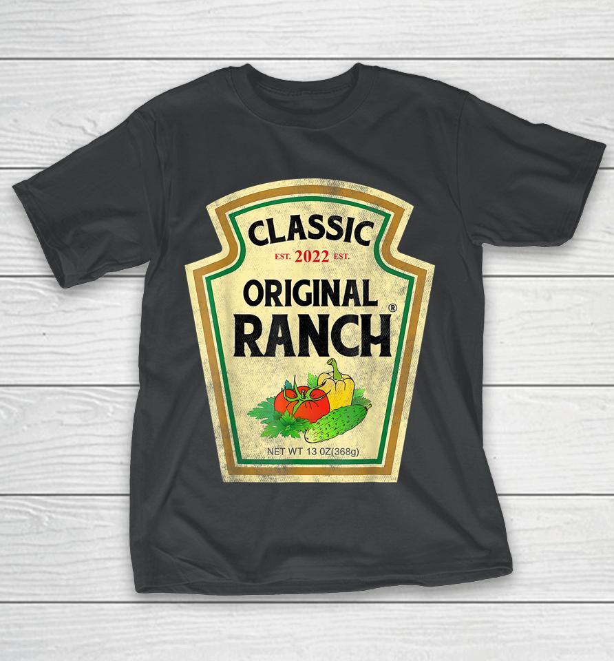 Ranch Sauce Green Salad Dressing Halloween Costume Matching T-Shirt