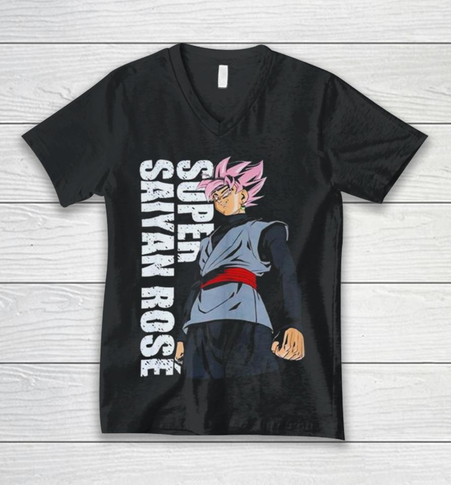 Rare Dragon Ball Super Saiyan Rose Goku Unisex V-Neck T-Shirt