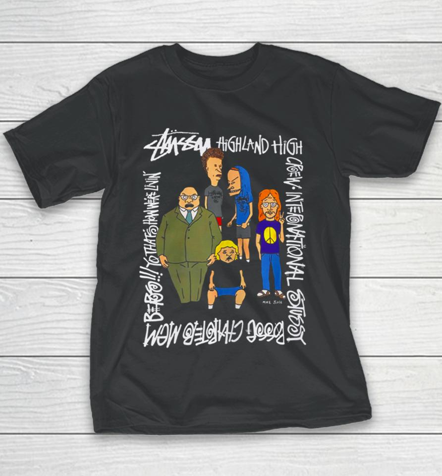 Rare Vintage Stussy Beavis And Butt Head Youth T-Shirt