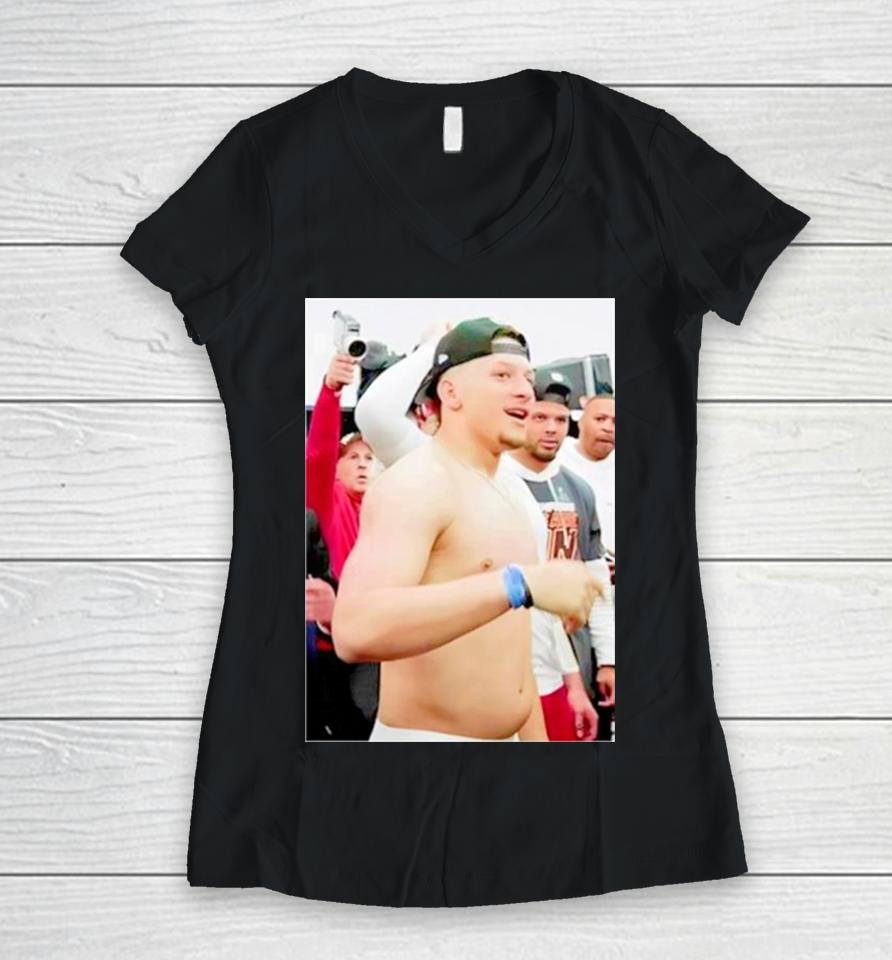 Rashee Rice Wearing Patrick Mahomes Ii Women V-Neck T-Shirt