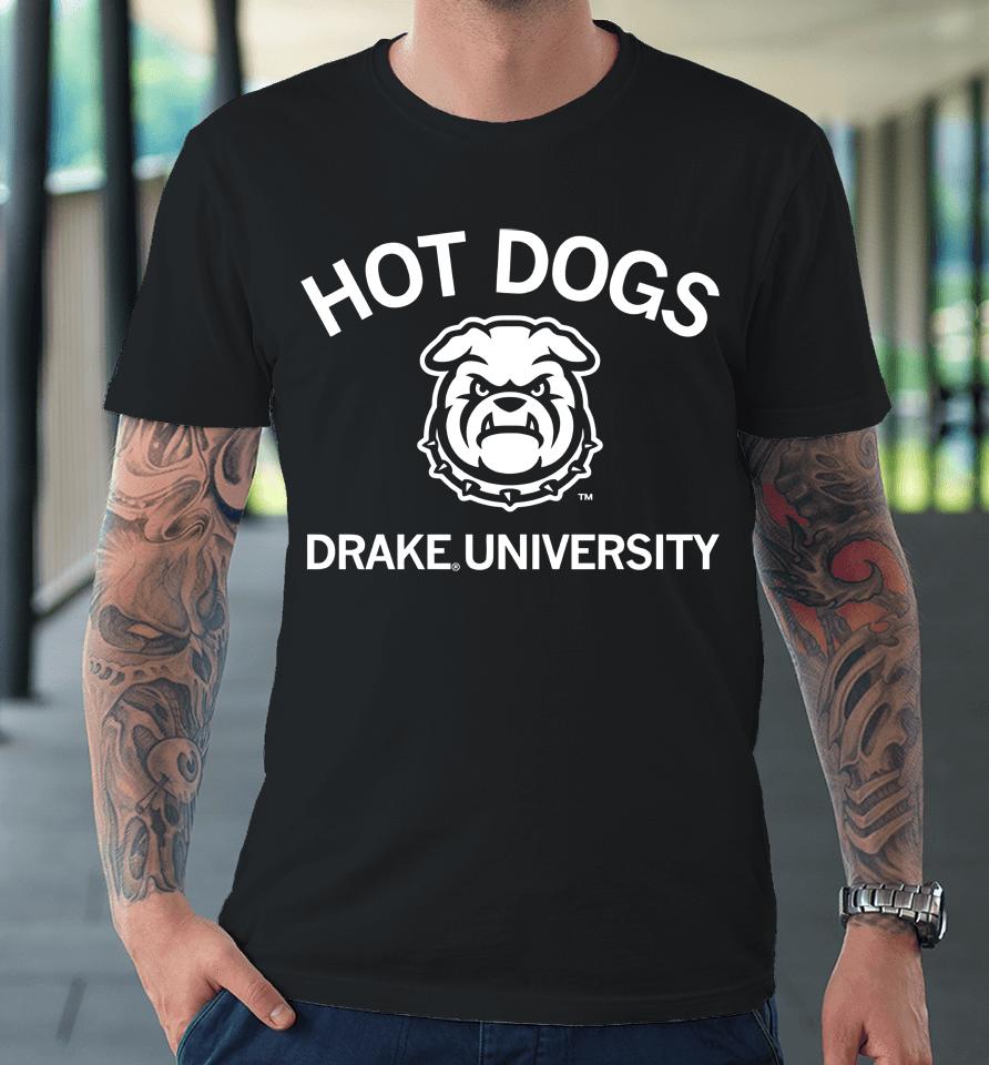 Raygun Hot Dogs Drake University Premium T-Shirt