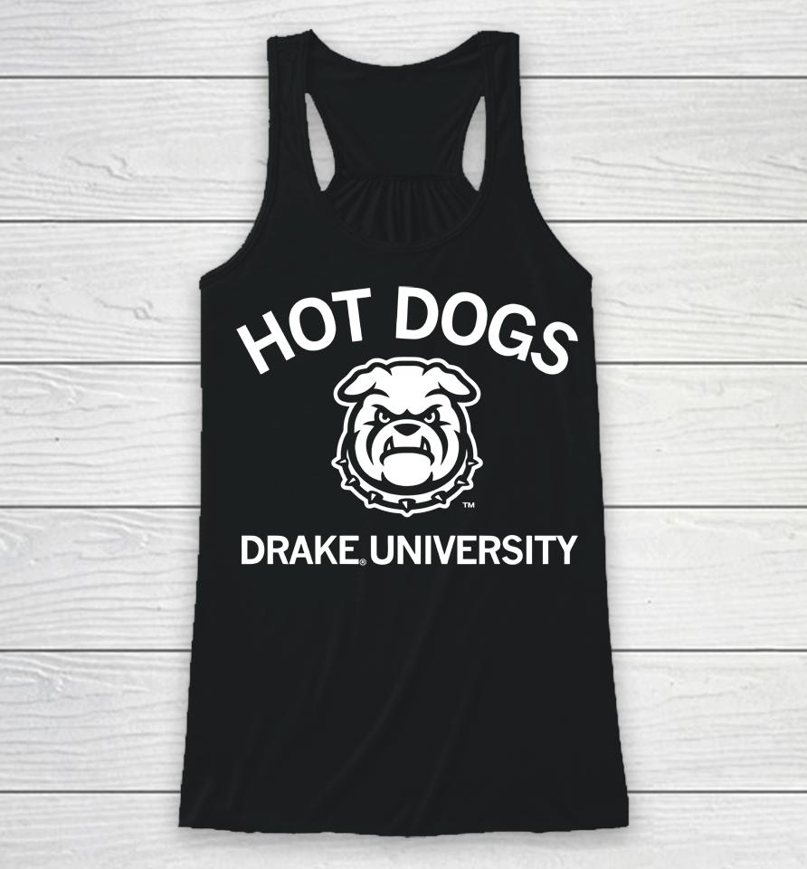 Raygun Hot Dogs Drake University Racerback Tank