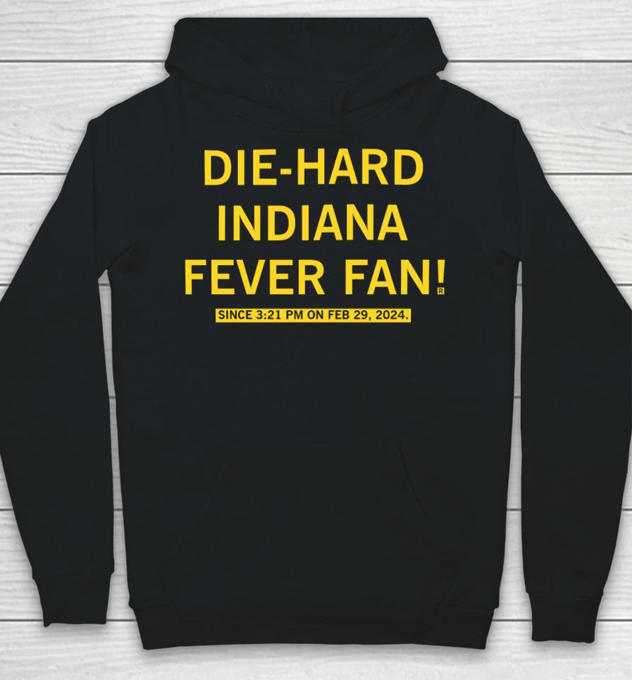 Raygunsite Store Die-Hard Indiana Fever Fan Hoodie