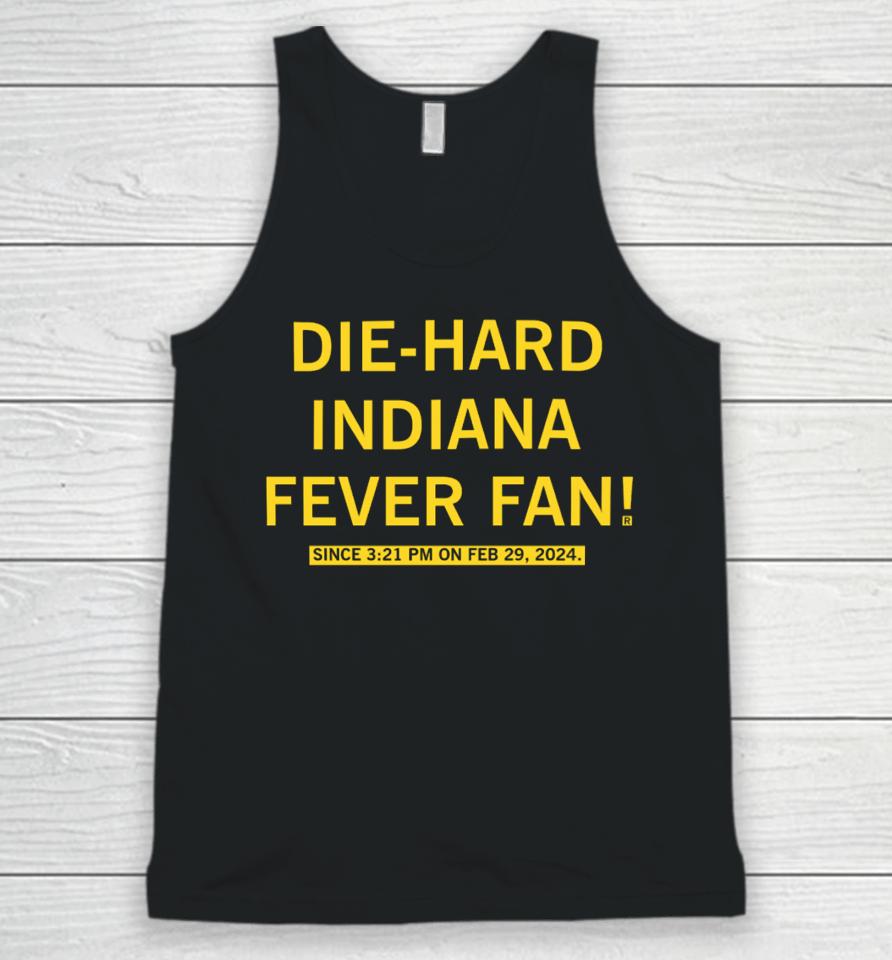Raygunsite Store Die-Hard Indiana Fever Fan Unisex Tank Top