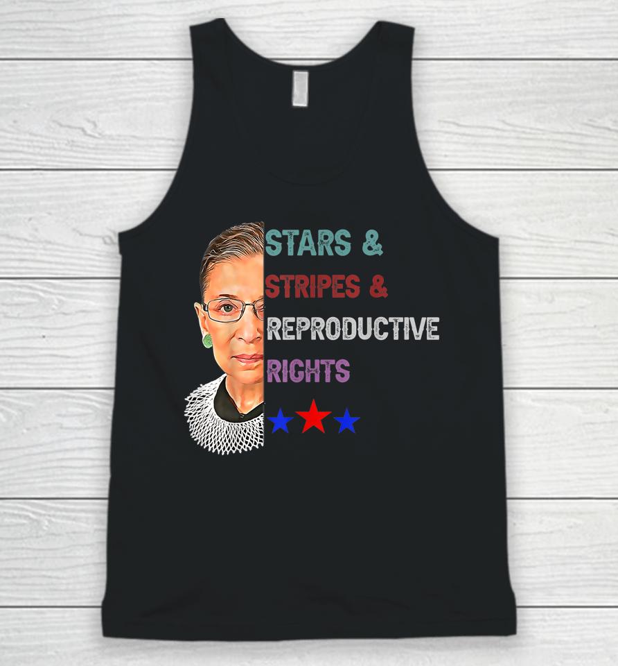 Rbg Ruth Stars Stripes Reproductive Rights 4Th Of July Unisex Tank Top