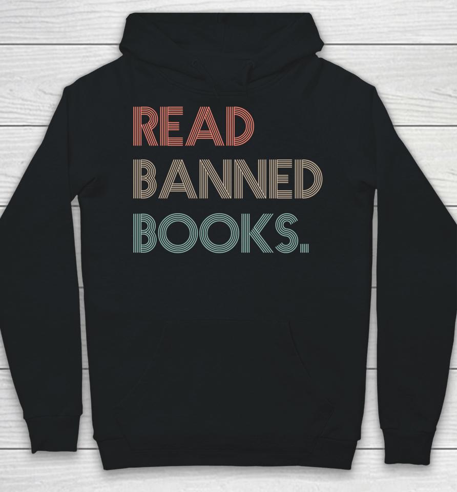 Read Banned Books Librarians Banned Books Week Retro Vintage Hoodie