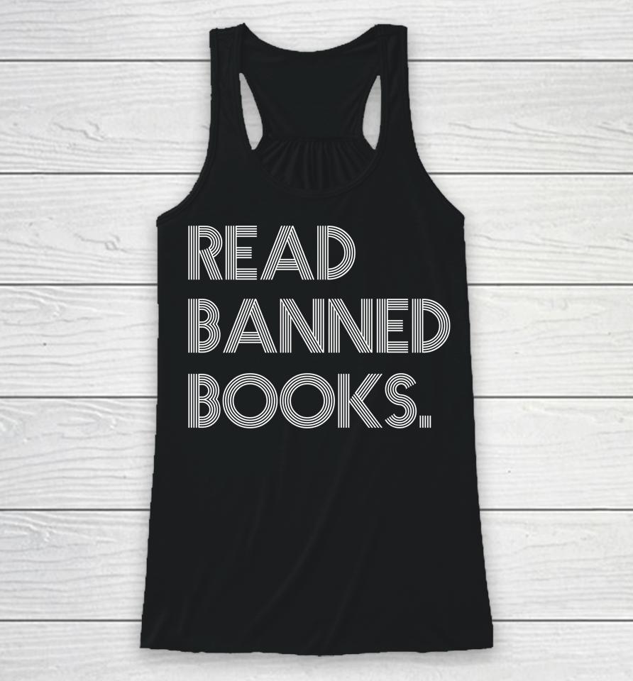 Read Banned Books Librarians Banned Books Week Retro Vintage Racerback Tank