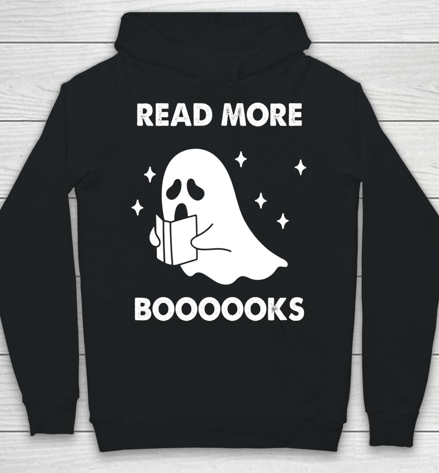 Read More Booooks Ghost Reading Books Halloween Hoodie