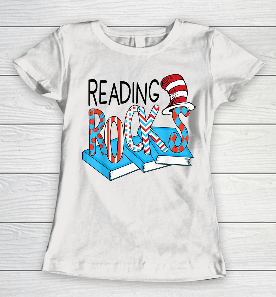 Reading Rocks Book Women T-Shirt