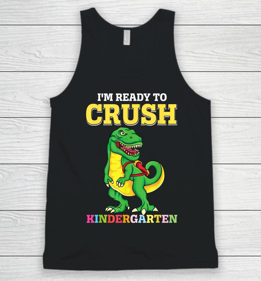 Ready To Crush Kindergarten 2036 Dinosaur Back To School Boy Unisex Tank Top